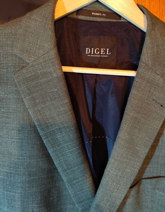 Sacou blazer 54 XXL premium DIGEL lana moale respirabila verde