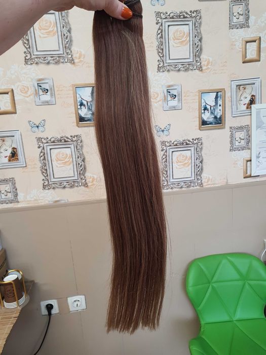 Естествена европейска  коса  100 гр