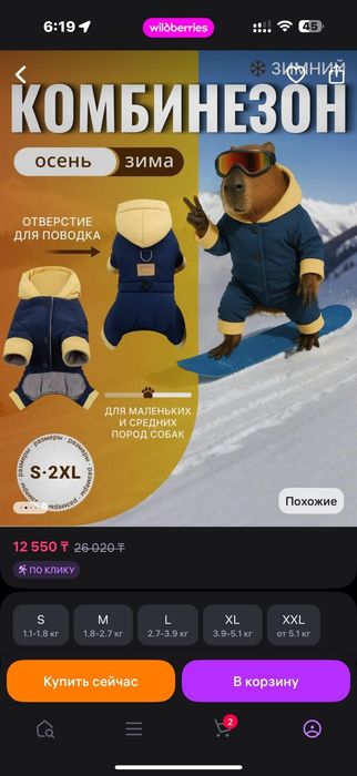 Комбинезон для пинчера