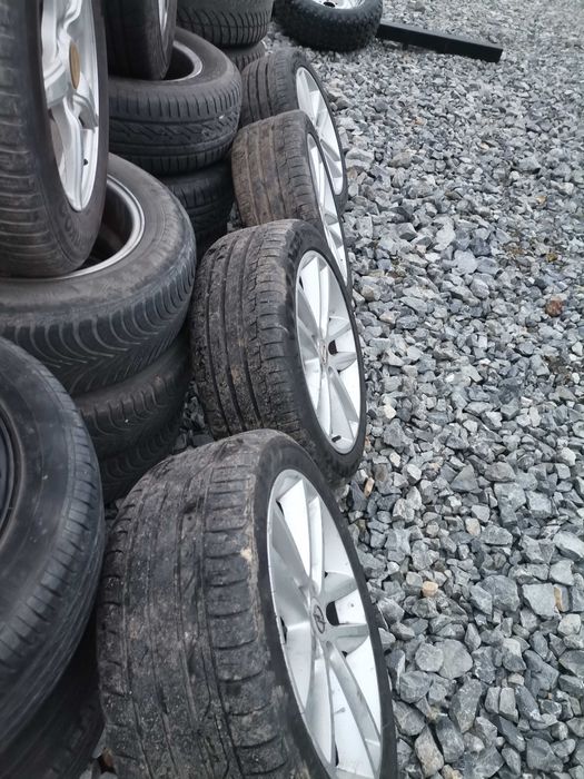 Jante aliaj aluminiu R17 5X110 anvelope vara 225/45/17 Opel