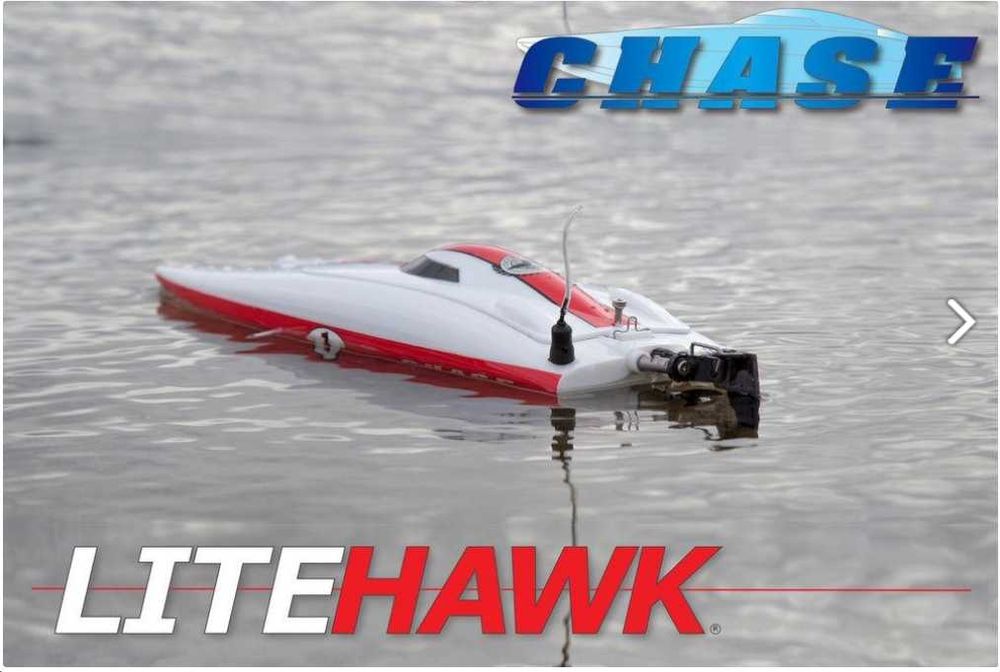 Barcă RC Chase Litehawk 2.4GHz – raritate, fabricată în Canada, nouă