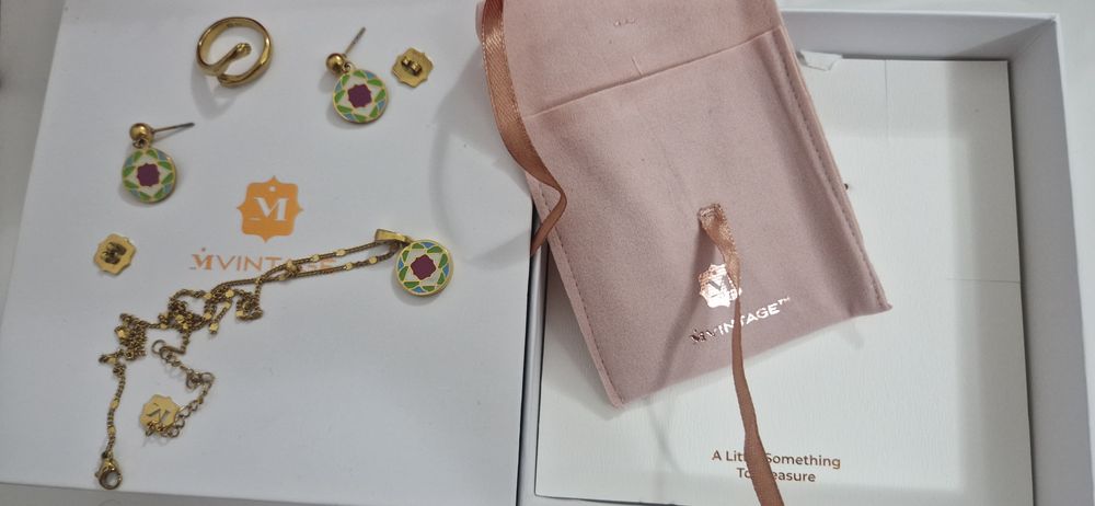 Set cercei cu lantic, plus inel