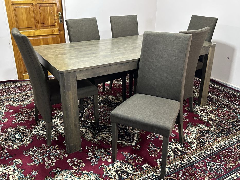 Продам стол из натурального дерева и стулья