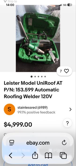 Leister UNIROOF AT 153.599 заваръчен апарат