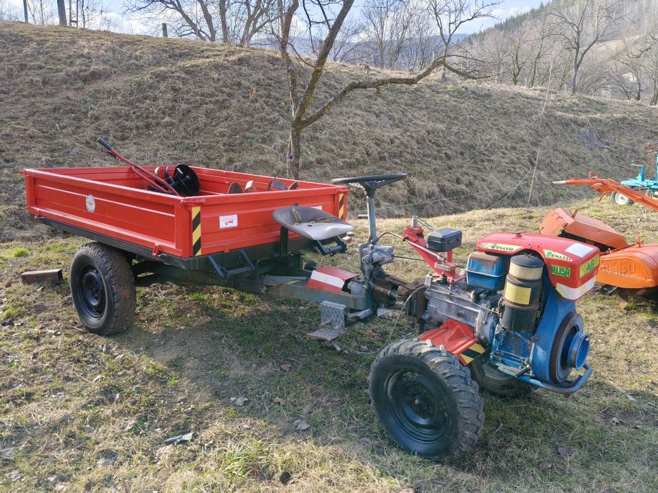 Motoagricola 4x4 MB cu remorca basculabila