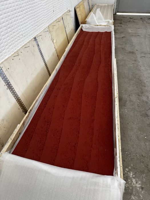 Panou decorativ piatra flexibila ( flexibe stone ) 3000x600mm culoare rosso terracota disponibil stoc