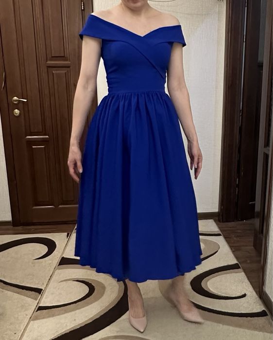 Платье вечернее синее