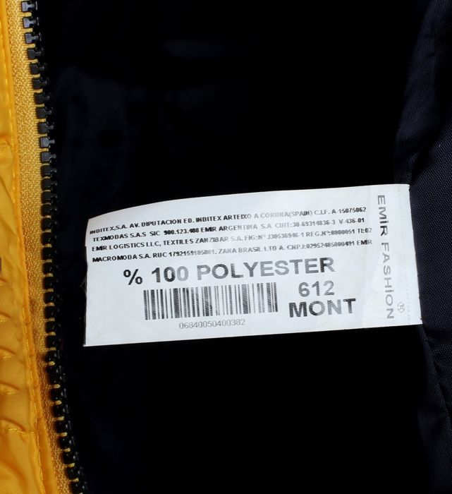 Geaca de primavra Galbena unisex