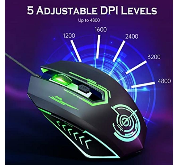 Mouse 7 lumini cu fir