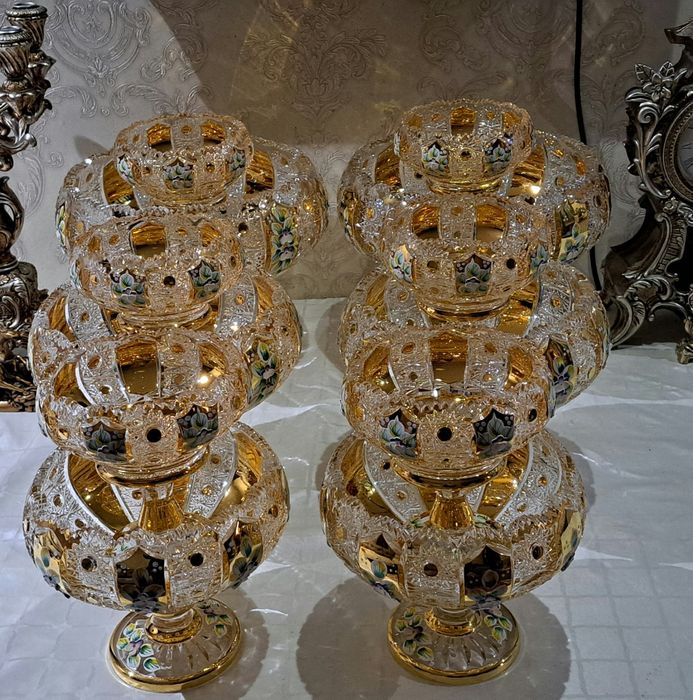 Чехословакия оргинал богема хрусталь 11 штук новый