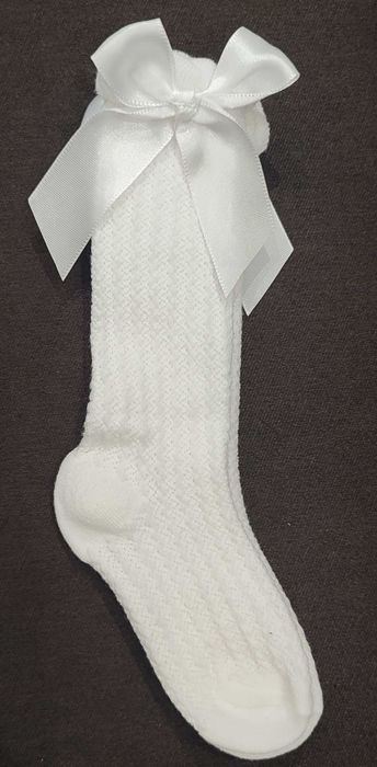 Бебешки чорапи с панделка