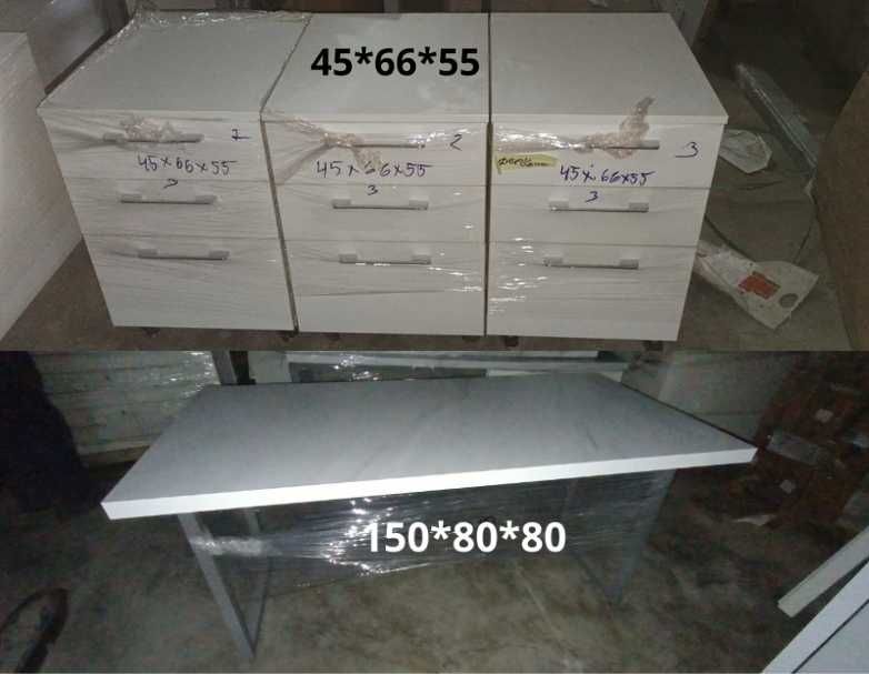 Аптечно обзавеждане - шкафове, плотове и мивки | Като ново