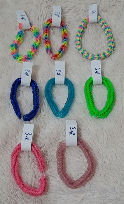 Rainbow loom Плетени гривни от ластичета