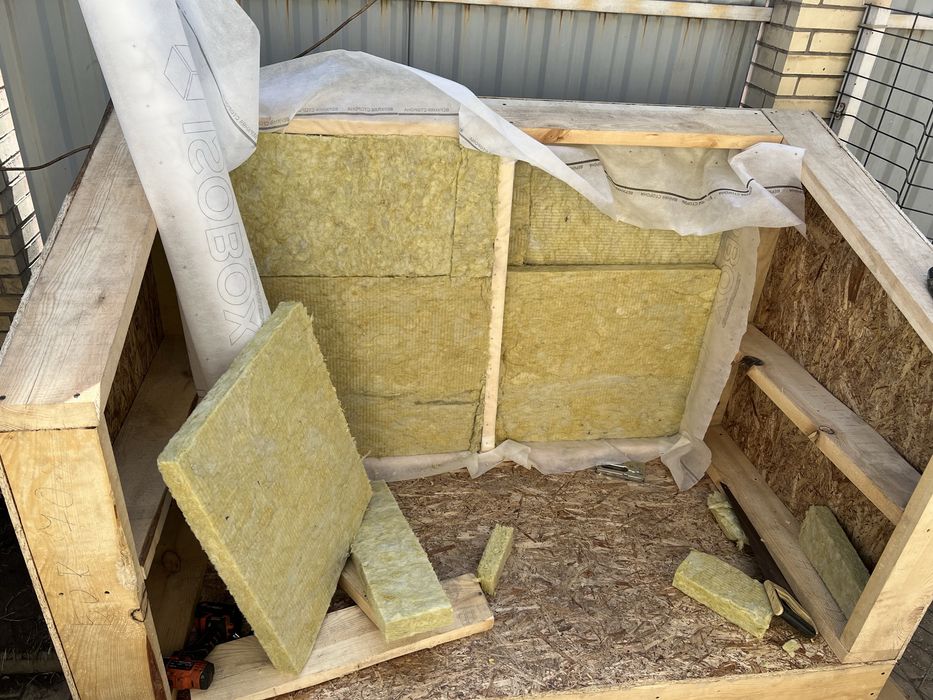 Будка для собаки утепленная 150мм утеплитель