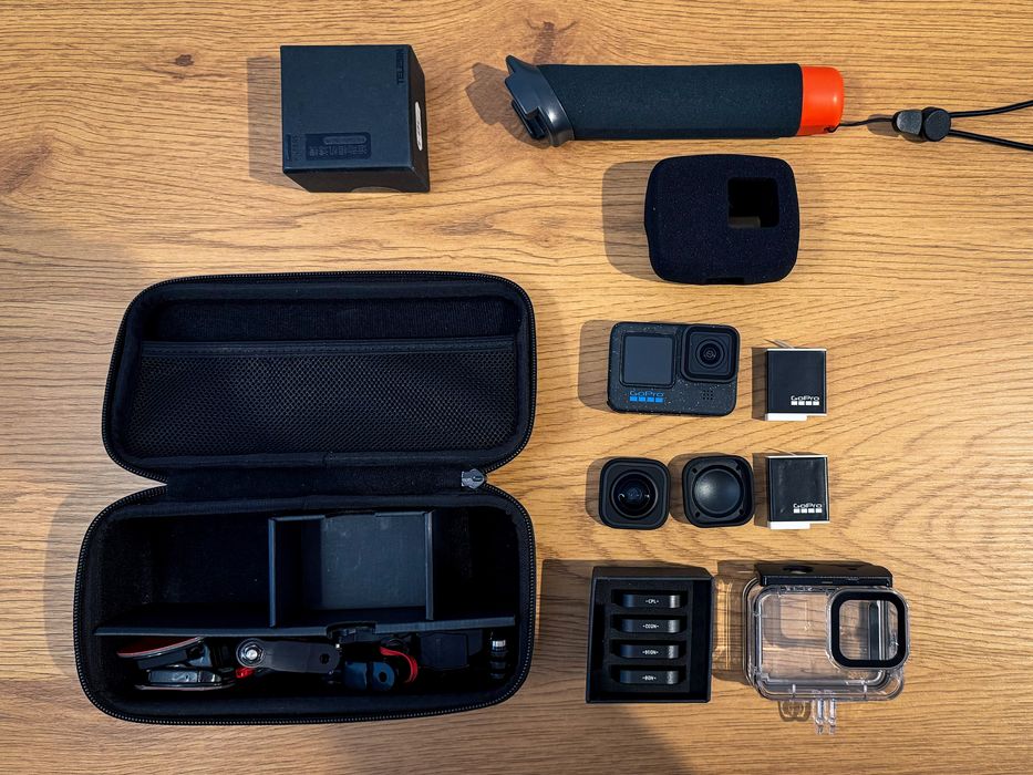 GoPro Hero 12 + Max Lens + filtre si accesorii