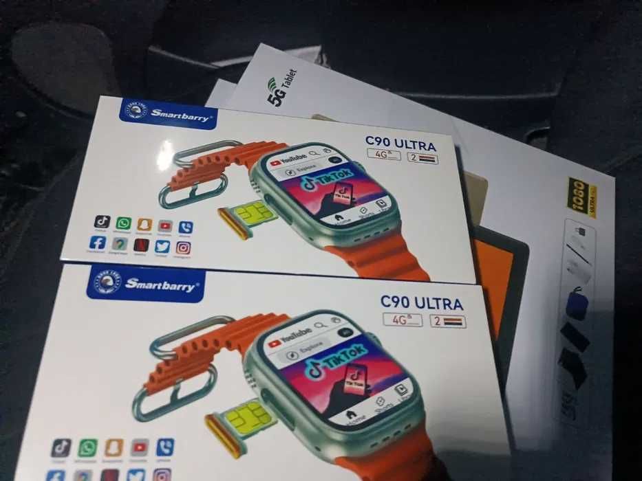 Smart watch C90 Ultra, Sim card. Умные смарт часы с симкартой.