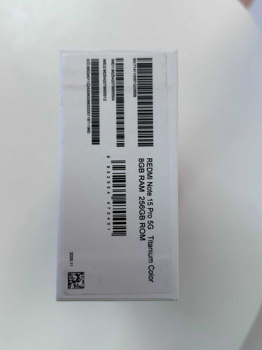 Redmi Note 15 Pro 5G Titanium – 200MP, AMOLED 120Hz, Baterie 6580 mAh