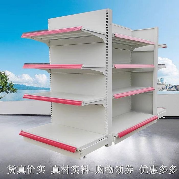 Стеллажи полки для магазина торговые островные двухсторонние