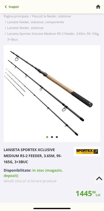 Sportex Xclusive RS-2 Feeder Medium 95-165gr Bucuresti