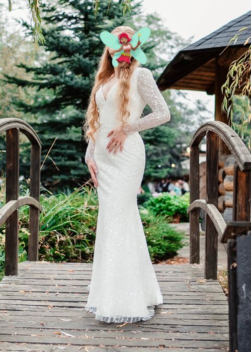 Vând rochie de mireasă mărimea XS-S,
