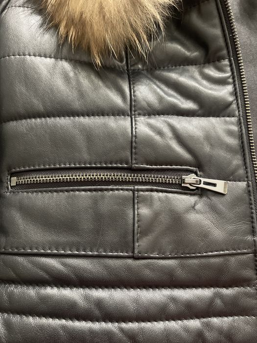 Яке от естествена кожа и косъм - XS