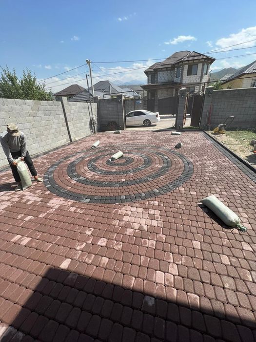 Укладка бурсчатка, Укладка плитка.