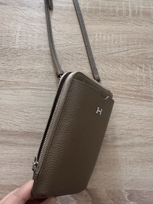 Сумочка Hermes , натуральная кожа ,