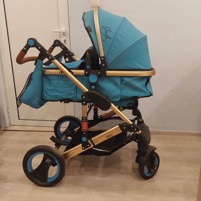 Бебешка количка Moni Gala тюркоаз