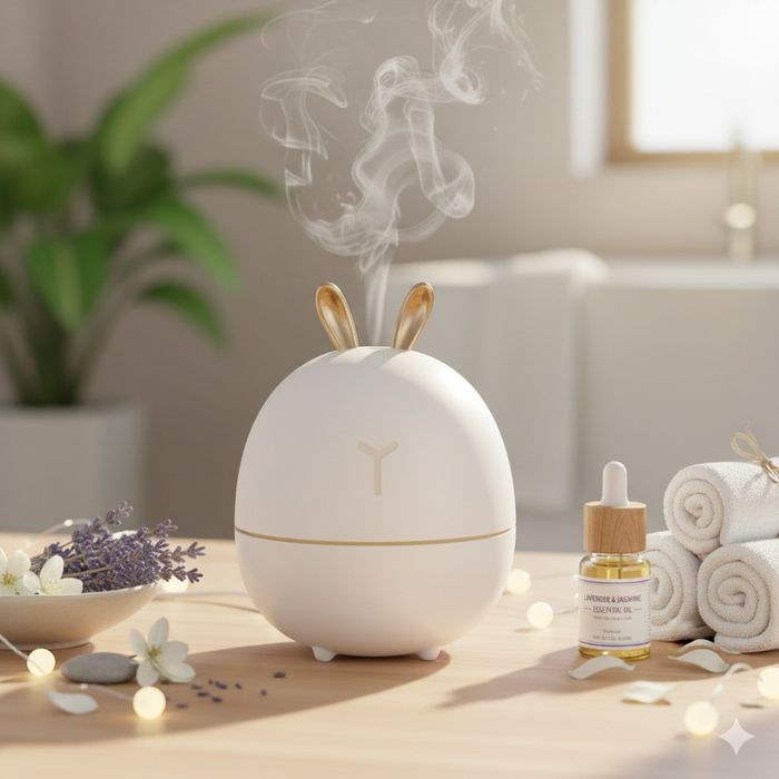 Мини овлажнител с етерично масло и ароматерапия