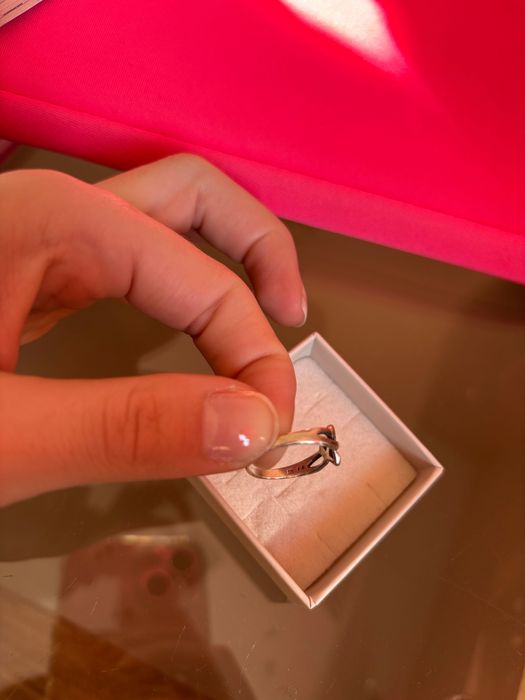 Сребърен пръстен сърце