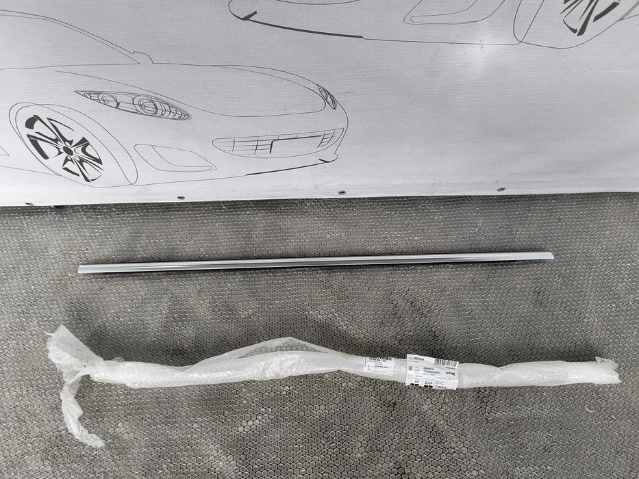 Cheder Exterior Geam Ușă Spate Stânga Crom VW Sharan Seat Alhambra 2010-2022 Cod OEM 7N0843469C (1C4)