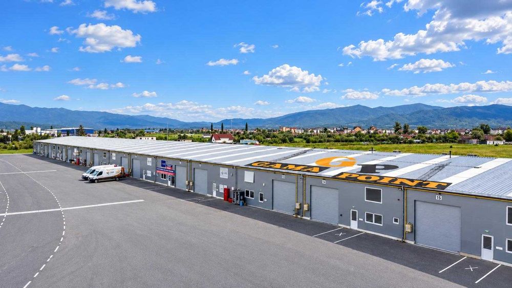 Hală Clasa A Sibiu | 373–2.100 mp | 900 m de A1 | Producție & Logistică