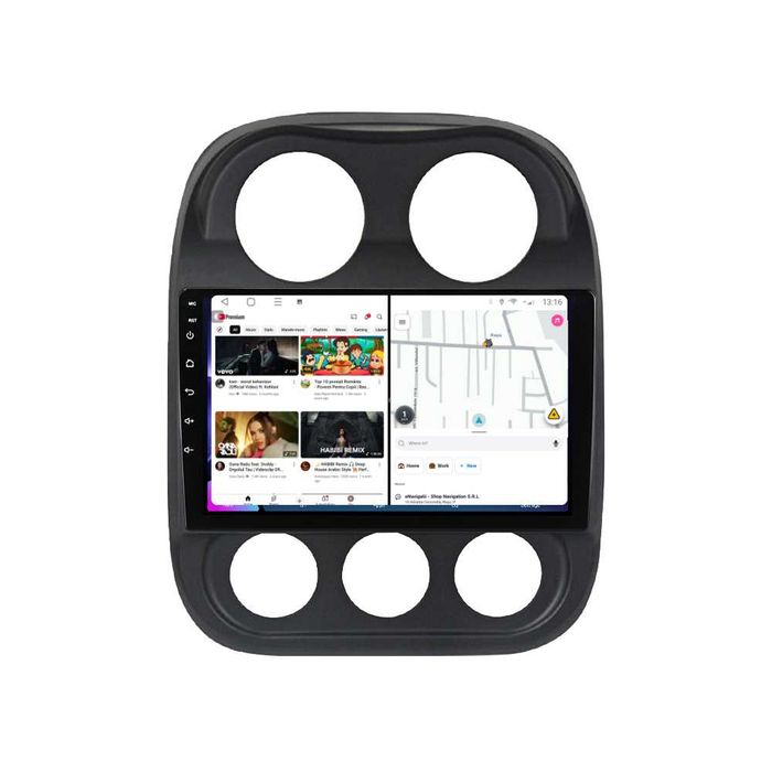 Navigatie Android 14 JEEP COMPASS 2009-2015 1/8 Gb Waze CarPlay CAMERA