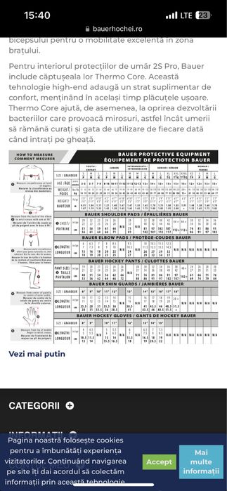 Protectie unerar Bauer supreme pro 2s copil M