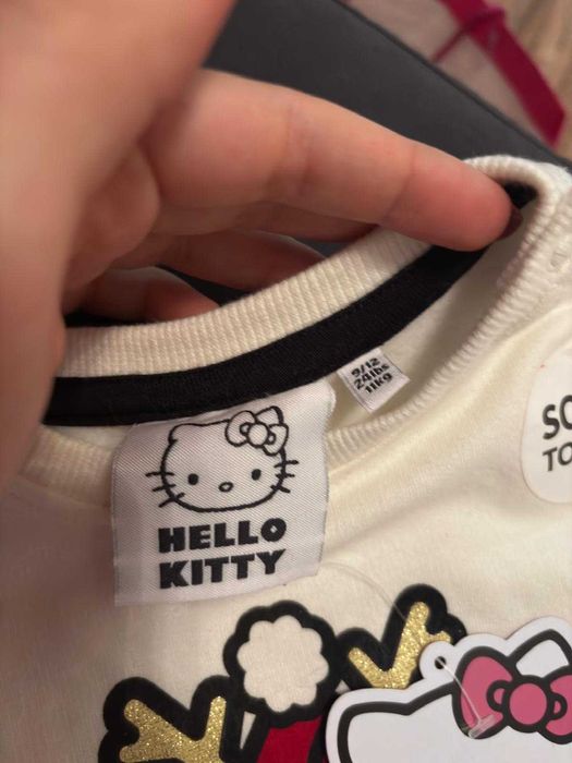 Set trening Hello Kitty, 74-80 cm, 9-12 luni, nou cu etichetă, Crăciun