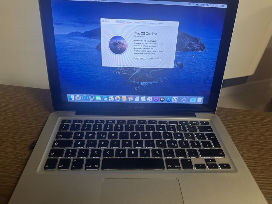MacBook Pro 13” Mid 2012 – 16GB RAM / 250GB SSD
