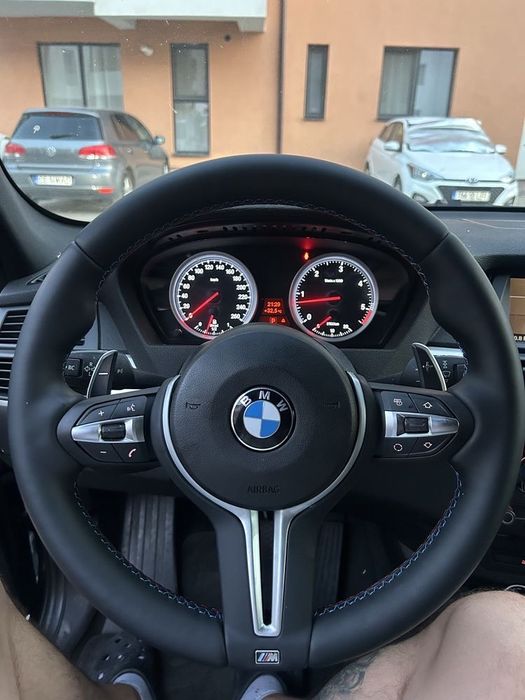 Volan F Style Cusaturi M - Padele - Piele Nappa Bmw E87 E90 X5 X6 ..