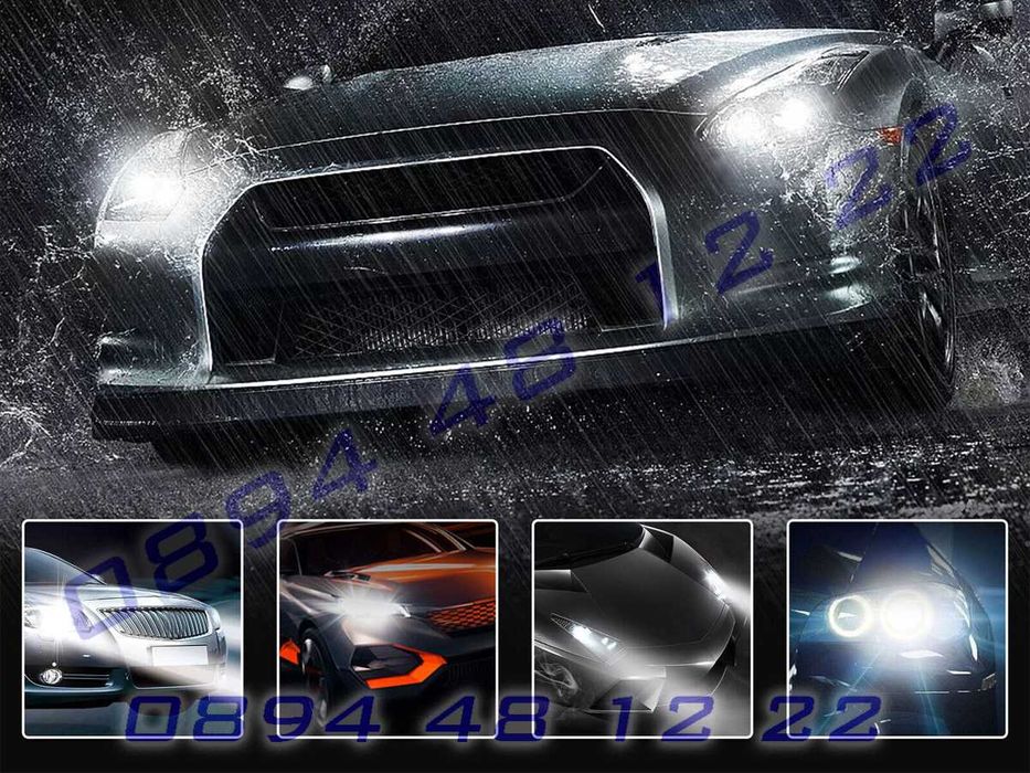 V7 H4 LED Крушки за фарове супер ярка двойна светлина