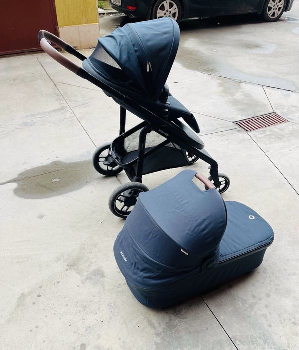 Комбинирана бебешка количка Maxi-cosi Plaza + 2в1 - essential graphite