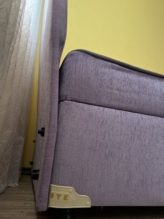 Легла с матраци 90×194 см – лилаво и жълто