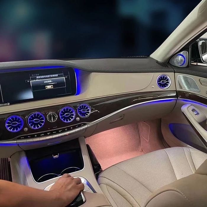 Guri grile ventilatie luminate ambientala Mercedes S Class W222 7 lci