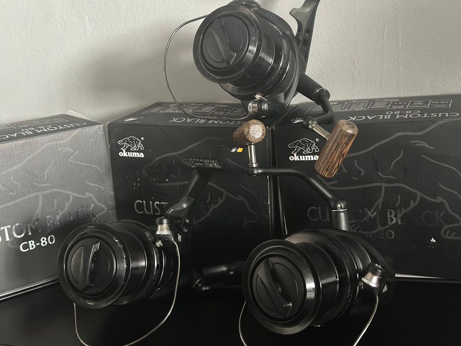 Vând 3 mulinete Okuma custom black Cb-80