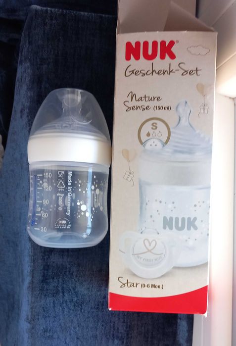 Biberon nou Nuk 0-6 luni bebelus