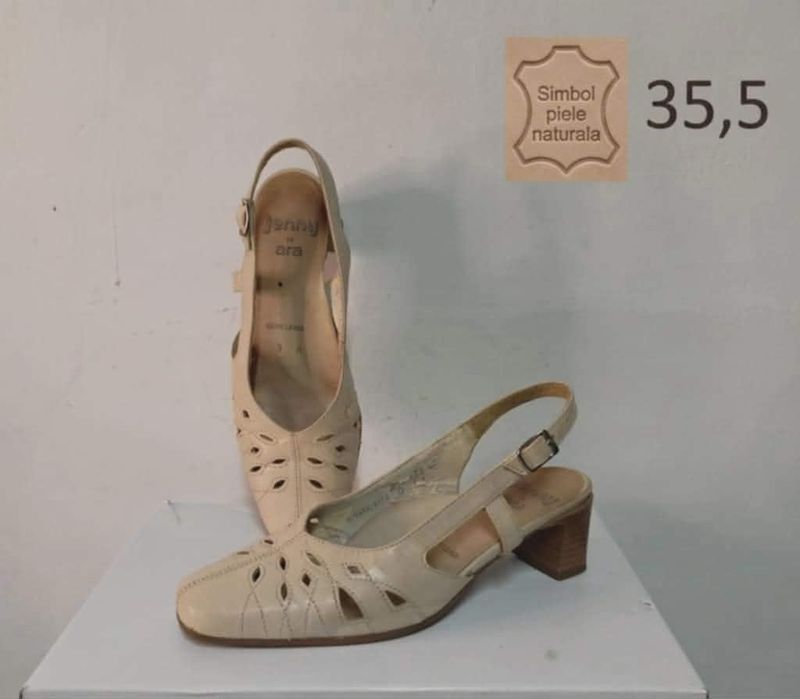 Sandale slingback Jenny by Ara – Piele naturală – Bej marimea 35,5