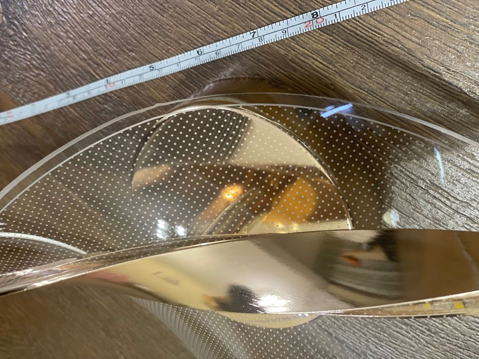 Стенна лампа - аплик, златен с акрилни орнаменти