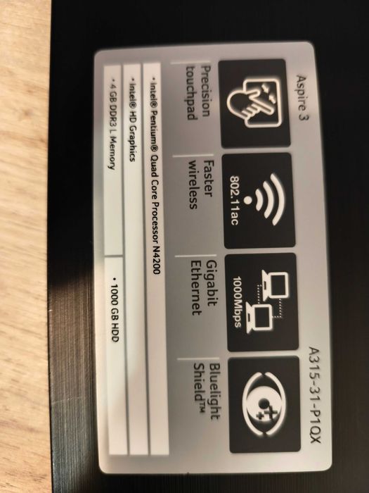 Лаптоп Acer 315-31-p1qx