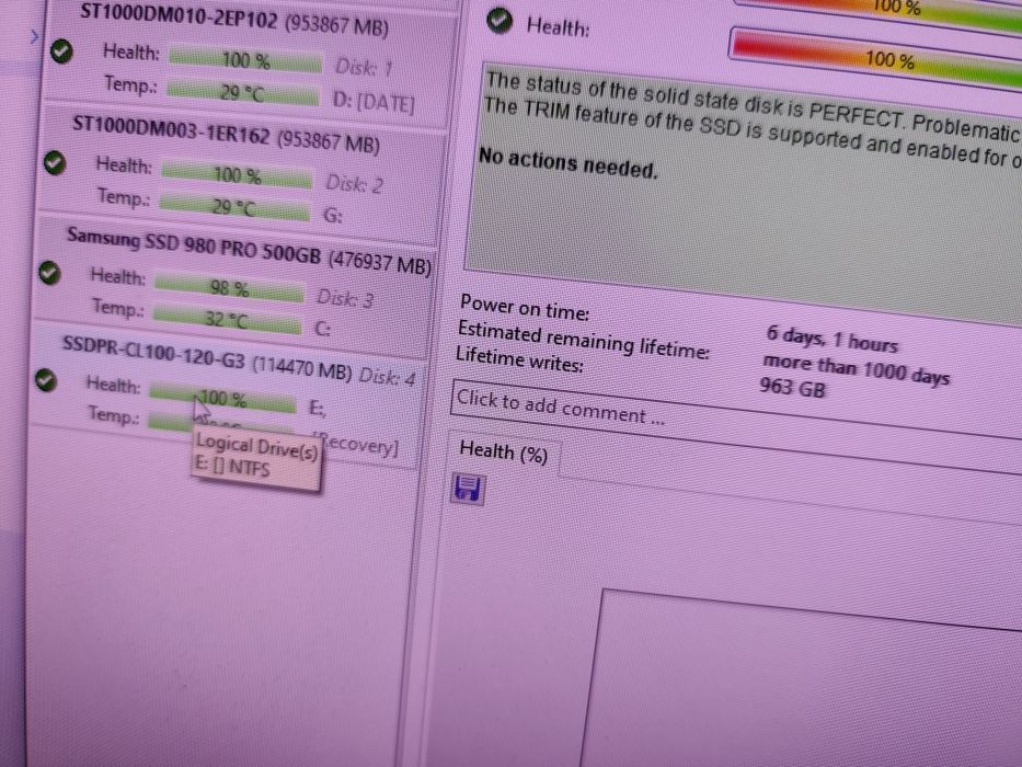 Ssd GoodRam 120gb 100%