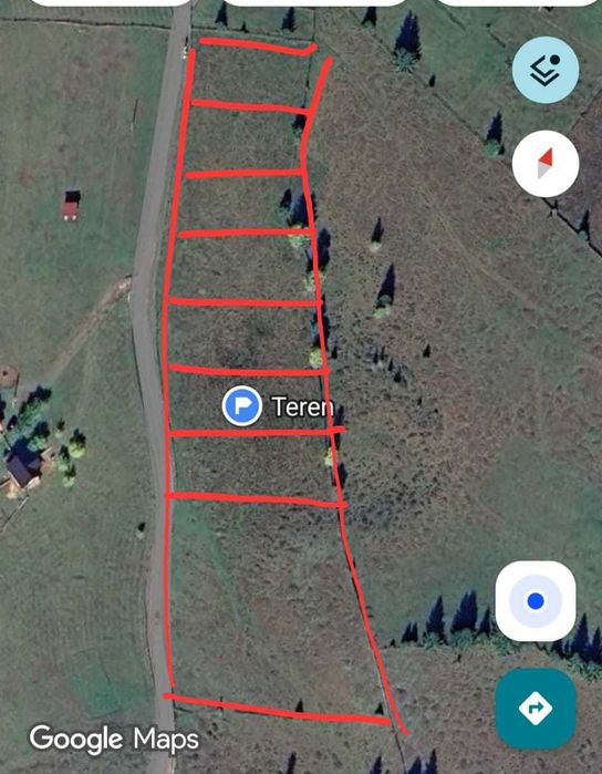 Teren de vânzare, pe Delut, Fundu Moldovei, Suceava