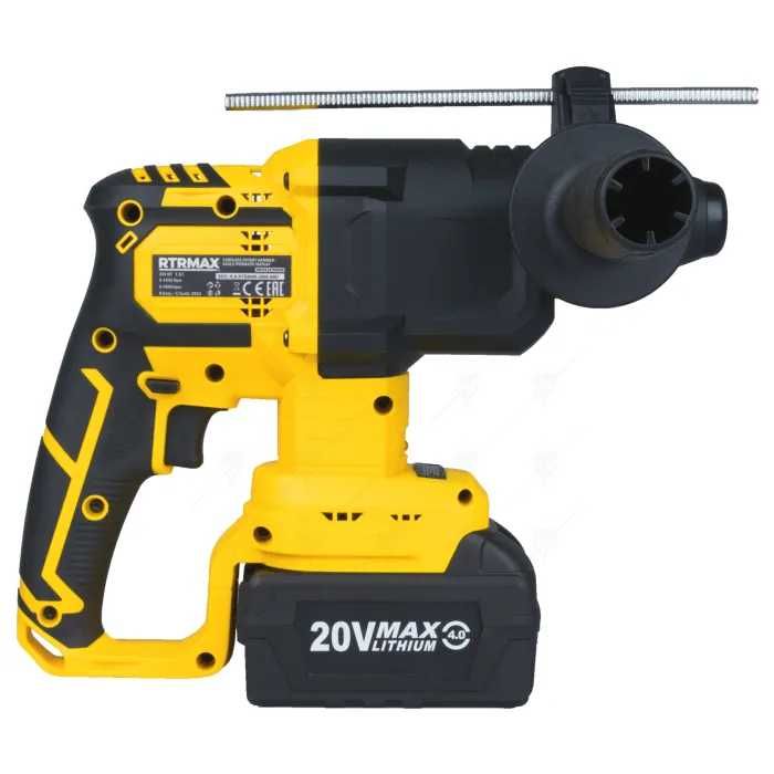 Перфоратор акумулаторен 20v 1.8j +2бат RTRMAX