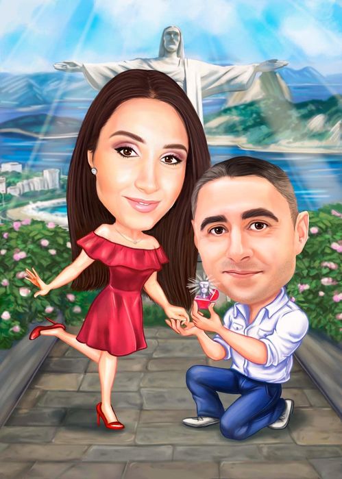 Карикатура за Двойка, Семейство, Влюбени - Перфектният подарък